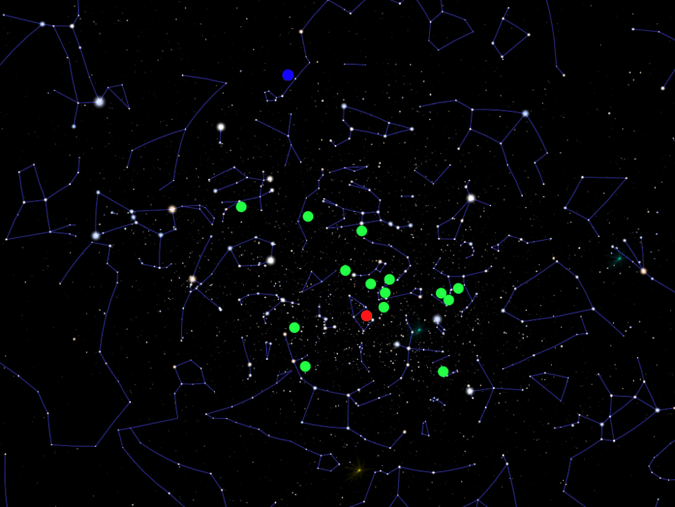 Karte Exoplaneten