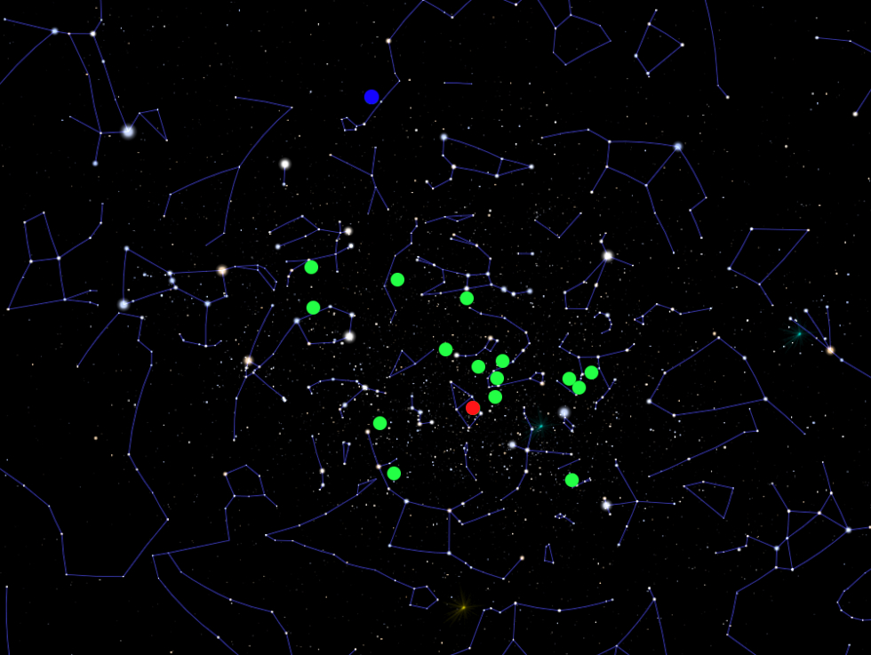 Karte Exoplaneten