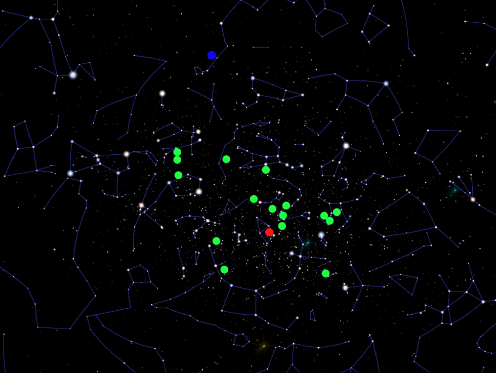 Karte Exoplaneten