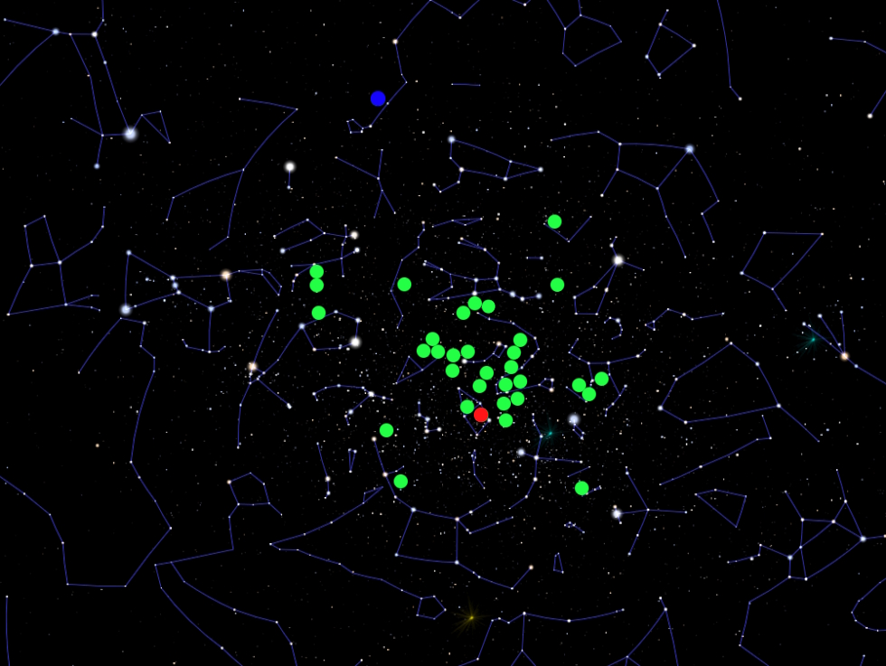 Karte Exoplaneten